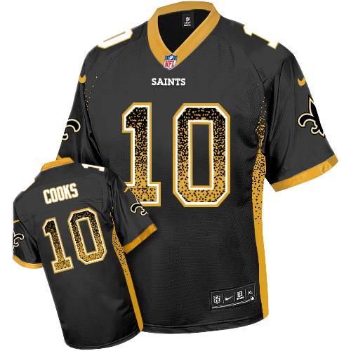 Youth Elite Brandin Cooks Nike Jersey Black - #10 Drift Fashion NFL New Orleans Saints